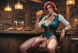 1futa ai_generated balls breasts dickgirl futa_only futadiffusion futanari nsfw penis perfect_body ready_to_fuck the_witcher_(series) the_witcher_3:_wild_hunt triss_merigold