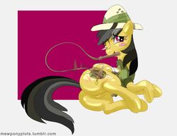 ass color daring_do equine friendship_is_magic mew_(artist) my_little_pony on_side pussy red_ass spanking straight_hair