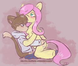 anthro fluttershy_(mlp) friendship_is_magic my_little_pony shimmerspark straight_hair tagme