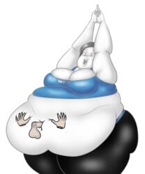 disembodied_penis fat navel_insertion nintendo obese wii_fit_trainer