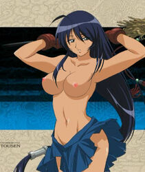 breasts female ikkitousen kanu_unchou softcore topless