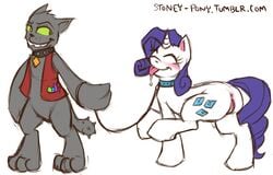 diamond_dog_(mlp) friendship_is_magic my_little_pony protagonistsub_antagonistdom rarity_(mlp) rover smooth_skin stoney-pony