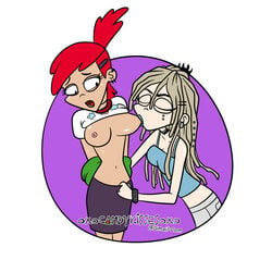 artist_self-insert cartoon_network female female_only foster's_home_for_imaginary_friends frankie_foster human multiple_females multiple_girls oxocandykissesoxo tagme yuri