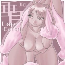 1:1 all_fours anthro breasts closed_mouth color female female_only front_view fur furry furry_breasts furry_ears generation_4_pokemon hair long_ears looking_at_viewer lopunny lowres nipples nude open_eyes pink_eyes pink_fur pokémon_(species) pokemon pokemon_(species) pokemon_dppt shiny_lopunny shiny_pokemon smile solo