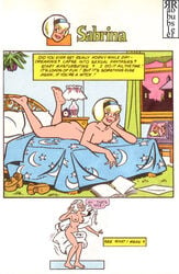 archie_andrews archie_comics ass bed blonde_hair breasts casual comic_page female human jughead_jones masturbation nude pussy rabblerouser sabrina_spellman sabrina_the_teenage_witch witch