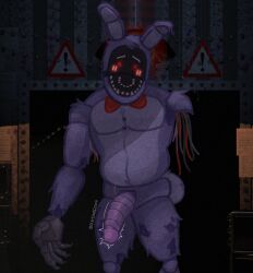 1boy 1male 2024 anthro bara big_cock big_pecs big_penis blush_lines bonnie_(fnaf) cock completely_naked completely_nude completely_nude_male digital_drawing_(artwork) digital_media_(artwork) five_nights_at_freddy's five_nights_at_freddy's_2 flaccid_penis fnaf gay gay_male genitals hi_res male male_only mammal missing_arm muscular muscular_anthro muscular_male naked pecs penis penis_out scottgames withered_bonnie