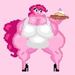 animated ass bad_anatomy big_ass big_breasts breasts fatty huge_ass huge_breasts my_little_pony oversized_breasts overweight_female pinkie_pie_(mlp) pixel_animation pixel_art the_inclined_trunk