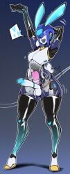 1boy big_ass big_butt bunny_boy bunny_ears bunny_tail fat_ass femboy male male_only one_arm_behind_head one_arm_up original penis robot robot_humanoid sexbot sole_male solo solo_male tagme testicles thick_thighs zzvinniezz