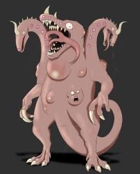 absurd_res alien ambiguous_gender animal_genitalia biopunk bloodshot_eyes bodily_fluids body_horror claws cloaca creepy davespaceman dinosaur disturbing dripping_cloaca eldritch_abomination empty_eyes eververse fangs feral flesh_creature genitals green_eyes group hair hi_res horn horror_(theme) human_ears human_skin human_teeth humanoid_face kaiju lights long_claws long_tongue lore lovecraftian_(genre) macro markings monster multi_head multi_mouth multi_tongue mutation nightmare_fuel open_mouth orbs othulotherius othulotherius_omega_(davespaceman) pimple pink_body pink_light prehensile_tongue prehistoric_species rash_(injury) red_body reptile roaring saliva scalie science_fiction screaming sharp_teeth spikes suffering tail teeth theropod tongue tongue_out trio vein veiny_body what what_has_science_done where_is_your_god_now why