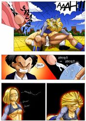 anatomy android android_18 anus cowgirl_position cuckold cum cum_in_pussy cum_inside cumshot dragon_ball dragon_ball_z female femdom human krillin kuririn male masturbation prostitution pubic_hair saiyan son_goku speech_bubble straight text x-ray