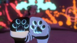 1girls 3d artist_request blurred_background depth_of_field feet feet_focus female female_only humanoid jpeg paws solo tagme toe_pads unity_(engine) vr_media vrchat