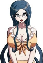 1girls accurate_art_style alternate_breast_size big_breasts bikini bikini_top blue_hair breast_expansion breasts danganronpa danganronpa_2:_goodbye_despair danganronpa_s:_ultimate_summer_camp edit long_hair midriff png shading shirogane_tsumugi sprite sprite_edit straight_hair swimsuit transparent_background