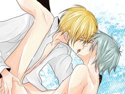 2boys artist_request gay kuroko's_basketball kuroko_no_basuke male_only ryota_kise tagme tetsuya_kuroko yaoi