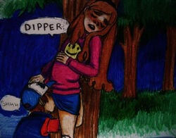 artist_request brother_and_sister brown_hair calling_out_name clothing cunnilingus dipper_pines disney disney_channel eating_pussy gravity_falls incest light-skinned_female light-skinned_male long_hair mabel_pines oral oral_sex pine_tree_(symbol) skirt smooth_skin straight tagme twincest twins