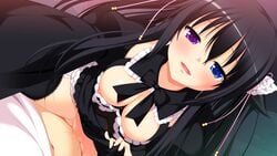 black_hair breasts censored game_cg gensou_no_idea shinomori_rinon