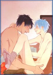 daiki_aomine kuroko's_basketball kuroko_no_basuke male_only tagme tetsuya_kuroko