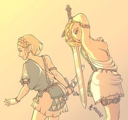 1girls artist_name bare_breasts bare_legs blonde_hair breasts earrings elf elf_ears female female_only holding_weapon madras nipples princess_zelda short_hair sideboob skirt sword tears_of_the_kingdom teenager the_legend_of_zelda the_legend_of_zelda:_tears_of_the_kingdom thick_thighs tied_hair visible_nipples zelda_(tears_of_the_kingdom) zelda_protagonista