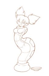 artist_request big_breasts dancing lamia naga shantae shantae:_half-genie_hero smile smiling snake snake_girl swaying swaying_breasts swaying_hips tuki_(shantae) twintails wiggling_ass