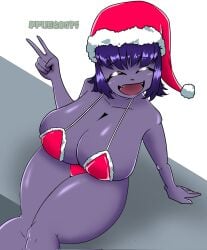 big_ass big_breasts big_thighs bikini breasts_bigger_than_head cat_furry cavifax christmas christmas_gift cum cumboy cummyboys curifeo_socrates_mamarre curifeos furry huge_breasts kitty oc purple_fur purple_hair red_bikini vyr