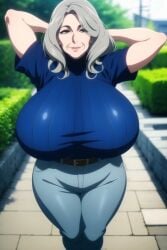 ai_generated breasts_bigger_than_head gilf grandmother huge_breasts mature_female ultrahentaisai