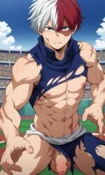 ai_generated gay my_hero_academia pie_yo21 shouto_todoroki tagme yaoi