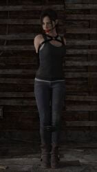 3d armbinder ball_gag bondage claire_redfield resident_evil rindekey