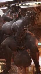 3d alien alien_futanari animal_genitalia animal_penis ass big_butt big_mouth_(anatomy) big_penis bodily_fluids cerberus_the_demogorgon cum cum_on_self demogorgon doctorpurple2000 dripping equine_genitalia equine_penis eyeless factory futa_only futanari genital_fluids genitals gynomorph half-erect horsecock horsecock_futanari huge_cock hyper hyper_genitalia hyper_penis intersex long_tongue monster muscular musk nude penis solo sweat sweatdrop tongue