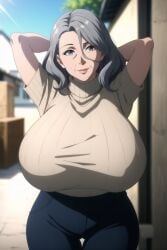 ai_generated big_breasts gigantic_breasts gilf grandmother huge_breasts mature_female older_female ultrahentaisai