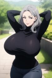 ai_generated big_breasts gigantic_breasts gilf grandmother huge_breasts mature_female older_female ultrahentaisai