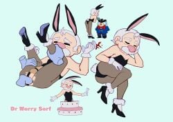 anal_sex brawl_stars bunny_ears bunnysuit crossdressing cute_male drwerryserf gale_(brawl_stars) gay high_heels male male_only old_man pantyhose penetration playboy_bunny self_upload solo solo_male tagme torn_pantyhose