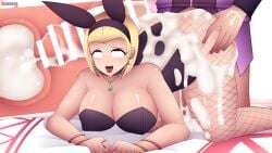 1boy 1girls accessory ahe_gao ahegao all_fours ass ass_grab ass_up bare_arms bare_legs bare_shoulders bed bent_over big_breasts blonde_hair breasts bunny_ears bunny_girl bunnysuit censored cleavage commission covered_nipples cum cum_in_pussy cum_in_uterus cum_inside cum_on_ass cum_on_body cum_on_leg cum_on_lower_body curvy deep_skin doggy_style dragon_quest dragon_quest_xi earrings female female_focus fishnet_legwear fishnets hairband hand_tattoo hero_(dq11) husband husband_and_wife indoors kneeling large_ass large_breasts legs leotard lumarianne20 male necklace on_bed open_mouth overflow pantyhose penis purple_eyes ring rolling_eyes serena_(dq11) sex sheet_grab short_hair shoulders smile solo_focus tattoo thick_cum thick_thighs tongue tongue_out vaginal_penetration voluptuous wedding_ring wife window x-ray yellow_hair