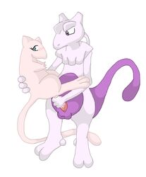 anthro anthro_on_feral female feral hinoarashi interspecies male male_on_feral mew mewtwo nintendo penetration penis pokemon pokemon_(species) sex size_difference straight video_games zoophilia