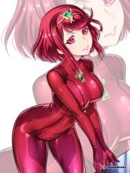 1girls bodysuit etchimune female metroid nintendo pyra pyra_(xenoblade) solo solo_female tagme xenoblade_(series) xenoblade_chronicles_2 zero_suit