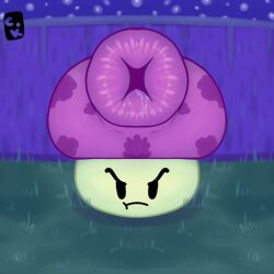 ambiguous_gender anus fume-shroom_(pvz) non-human pvz solo toony