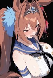 1girls ai_generated animal_ears anthropomorphization daiwa_scarlet_(umamusume) female legs tagme umamusume umamusume_pretty_derby young