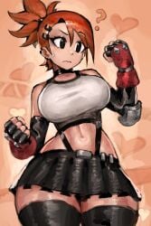 1girls 2025 2d 2d_(artwork) 2d_artwork ? ass big_ass big_breasts breasts cartoon_network choker clothed clothed_female clothing confused confused_look confusion crop_top crossover cute female female_focus female_only final_fantasy final_fantasy_vii foster's_home_for_imaginary_friends frankie_foster fully_clothed fully_clothed_female garter garter_belt garter_straps garters gauntlets hairclip heart heart_symbol hearts_around_body hearts_around_head light-skinned_female light_skin red_hair red_hair_female redhead_female saiykik skirt solo solo_female solo_focus square_enix sweat sweatdrop sweating sweaty sweaty_face tank_top thick_thighs thighs tifa_lockhart_(cosplay) tight_clothing warner_bros warner_brothers weapon