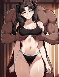 tohsaka rin from blacked by blackedcommiss1