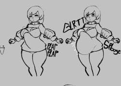 ava_(gazoogaloo) cum_inside glewd mii nintendo oc stomach_bulge