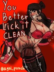 agni_punch big_breasts big_penis cock_in_sock futanari intersex kung_fu nike protagonist_(sifu) self_upload sifu_(game) stockings sweaty sweaty_penis