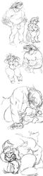 anthro anthrofied applejack_(mlp) ass big_ass big_macintosh_(mlp) breasts chubby cleavage duo equine female fingering friendship_is_magic from_behind horse incest male muscles my_little_pony nude pony sex shemhamferosh size_difference smooth_skin thick_thighs wide_hips