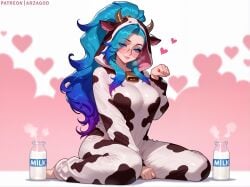 1girls ai_generated arzagod ass big_ass big_breasts breasts bubble_butt cow_girl dat_ass female huge_ass large_ass league_of_legends perfect_body seraphine_(league_of_legends) thick_ass thick_thighs wide_hips