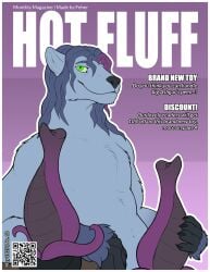 anthro ashgar_(character) bear cover feher genitals hi_res hybrid knot lizard magazine_cover male mammal masturbation penis prehensile_penis presenting reptile scalie sex_toy solo