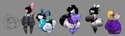 artist_request friday_night_funkin girl_(sock.clip) huge_ass multiple_girls skirt tagme voluptuous