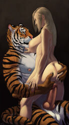 1boy 1girls 2013 anthro anthro_male anthro_on_female anthro_on_human anthro_penetrating anthro_penetrating_female anthro_penetrating_human ass ass_grab biceps big_ass big_breasts big_penis black_background blonde_hair blue_eyes breasts claws detailed erection eye_contact eyes feline female female_human female_on_top female_penetrated fur gradient_background hair hand_on_shoulder hug human human_female interspecies kathleen knot larger_male long_hair looking_at_another male male_anthro male_anthro/female_human muscles nails nipple_suck nipples nude omari on_top orange_eyes orange_fur pecs penis pink_nose plain_background russ sideboob simple_background sitting size_difference skin smaller_female straight stripes sweat testicles tiger two_tone_fur veiny_penis