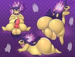 2023 animal_genitalia animal_penis anthro ass backsack balls belly big_balls big_butt big_penis biped bubble_butt canine_genitalia canine_penis chain_necklace closed_eyes colored colored_fire digital_media_(artwork) erection eyelashes eyeshadow fire flaming_hair flaming_mane front_view full-length_portrait fur generation_8_pokemon genitals glistening glistening_balls glistening_butt glistening_genitalia green_eyes hi_res hisuian_form hisuian_typhlosion huge_balls huge_butt jewelry knot looking_at_viewer looking_back looking_back_at_viewer lying makeup male male_anthro mammal monotone_tail multicolored_body multicolored_fur multiple_images necklace necklace_only nintendo nude on_front overweight overweight_anthro overweight_male pandashorts pattern_background penis pokemon pokemon_(species) portrait pseudo_hair pseudo_mane purple_body purple_ears purple_eyeshadow purple_fire purple_fur purple_tail rear_view regional_form_(pokemon) semi-anthro shaded side_view simple_background sleeping snaggle_tooth solo sound_effects standing tail thick_thighs tris_(pandashorts) two_tone_body two_tone_fur vowelless vowelless_sound_effect yellow_body yellow_fur zzz