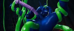 3d_(artwork) anal animal_genitalia animal_penis animated anthro balls bodily_fluids cum digital_media_(artwork) equine_genitalia equine_penis friendship_is_magic genital_fluids genitals hasbro herm hi_res intersex my_little_pony nude penetration penis princess_luna_(mlp) solo sound tagme tentacle video video