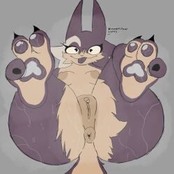 1girls 2d 2d_(artwork) anus ass ass_focus asshole butt_focus exposed_breasts exposed_pussy feet feet_focus feet_up feline feline_humanoid female female_focus female_only fur furry_female furry_only furry_tail fuzzycreature genitals musk musk_clouds musky musky_butt pussy pussy_juice sl33py_demon smile smiling sweat sweatdrop sweating sweaty sweaty_ass sweaty_body sweaty_butt tail toes tounge_out