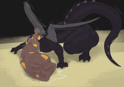 .f_9578 cock_vore creeper_(minecraft) dragon ender_dragon genitals hi_res male male_pred microsoft minecraft mojang mythological_creature mythological_scalie mythology penile penis scalie size_difference smaller_pred vore xbox_game_studios