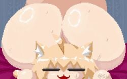 1boy 1girls :o animated animated animated anon ass ass_focus ass_grab bubble_ass bubble_butt female jiggle jiggling jiggling_ass male male/female melty_blood neco-arc pixel_animation pixel_art slapping_ass slapping_butt spanking spanking_ass spinneborg surprised sweat sweatdrop sweating tagme tsukihime wide_hips wobble wobbling_ass