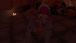 3d balls femboy legs_spread penis pink_belt pink_hair round_glasses shy shy_gal shygal_(cryptiacurves) tagme vrchat